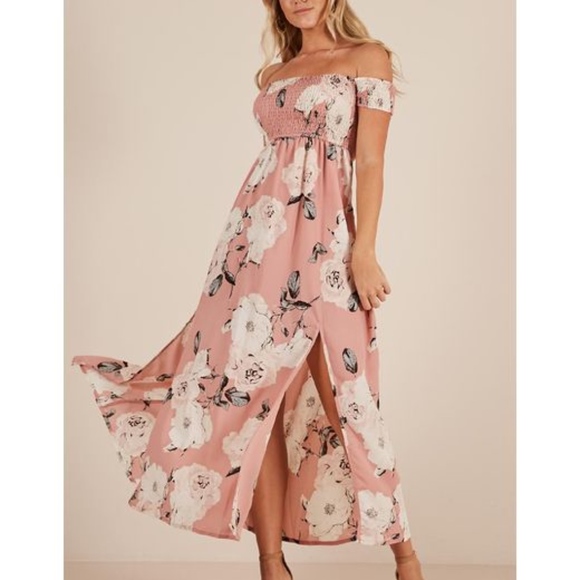 Showpo. Dresses & Skirts - Showpo | Daytime Dancer Maxi Pink Floral Dress